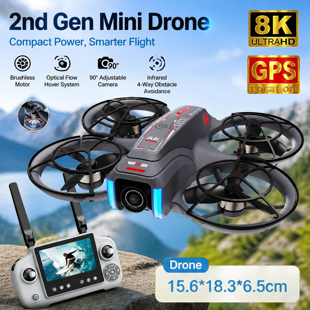 Drone Camera Lens - โดรน GPS รุ่นใหม่ AE21 รุ่นที่ 2