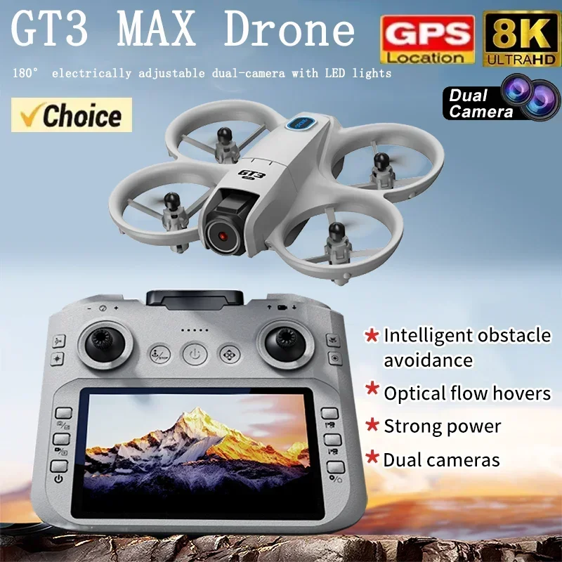 Drone Camera Lens - 2026 NEW GT3 Mini พร้อมโดรนพับได้ LED