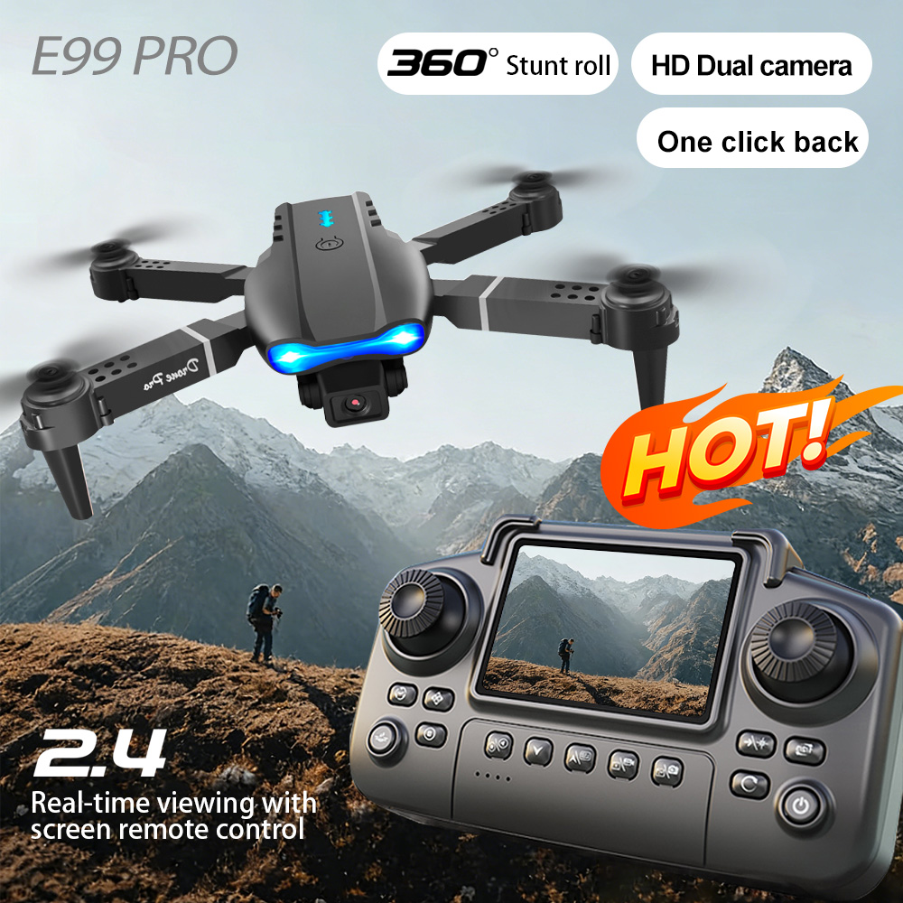 Drone Camera Lens - โดรนถ่ายภาพทางอากาศ เลนส์คู่ สลับโหมดถ่ายภาพด้วยท่าทาง ฟิลเตอร์ความงาม 110 °