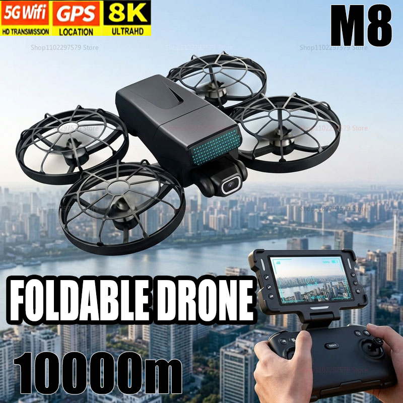 Drone Camera Professional - โดรนรุ่นใหม่ M8 GPS 8K ระดับมืออาชีพ HD
