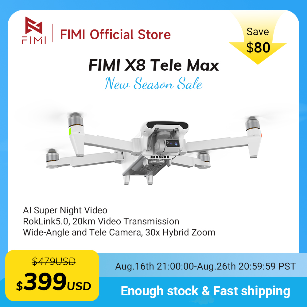 Drone Camera Wide Angle - โดรน FIMI X8 Tele Max กล้องเทเลเลนส์มุมกว้าง