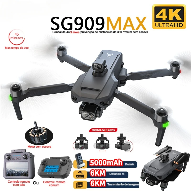 Drone Camera 4K - ZLL SG909 SG909MAX Professional Drone 4Kกล้อง