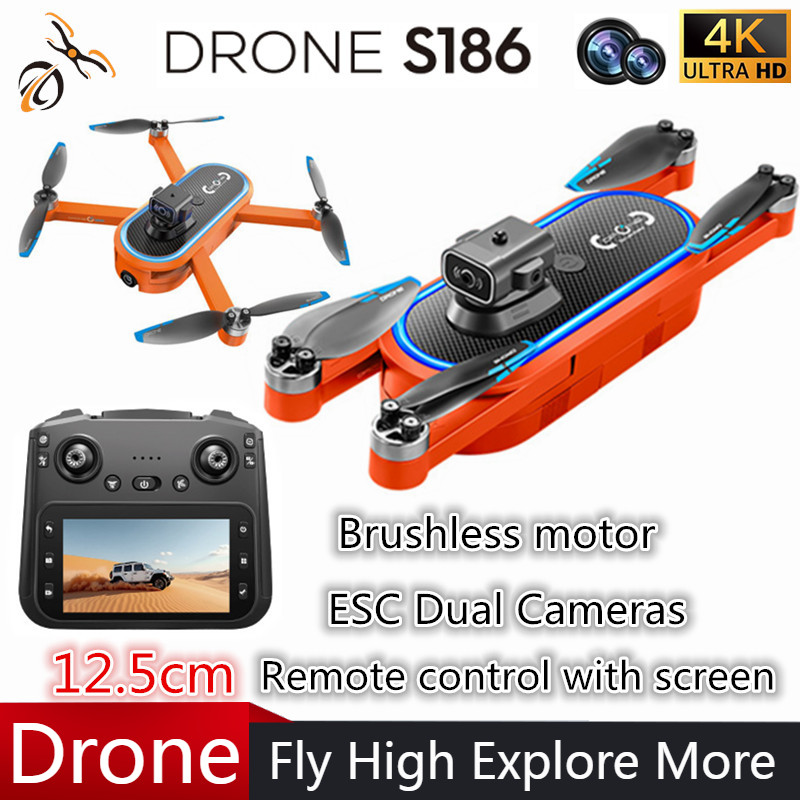 2025 S186 Drone Professional 4 - Drone Camera 4K บทวิจารณ์และราคา