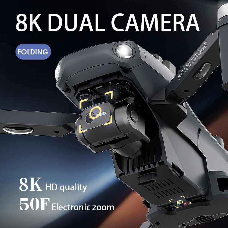 2022 ใหม่KF106 Max Drone 8K Pr - Drone Camera Wide Angle บทวิจารณ์และราคา
