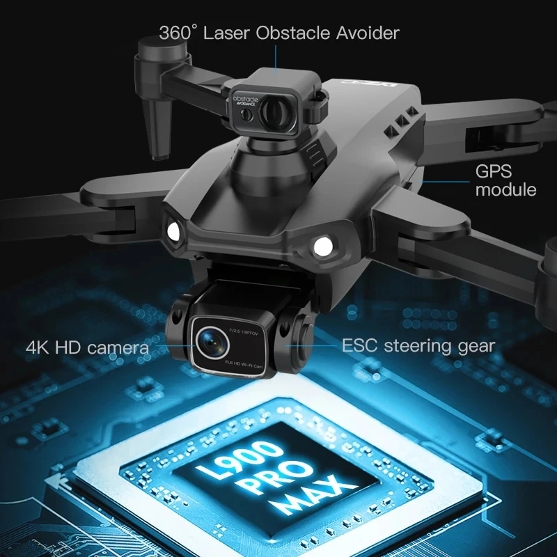 L900 Pro MAX GPS โดรน 4K Profe - Drone Camera Night Vision บทวิจารณ์และราคา