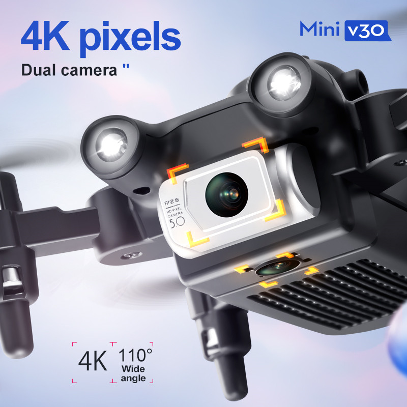 Mini V30 WiFi FPV Drone 4K HD  - Drone Camera Lens บทวิจารณ์และราคา