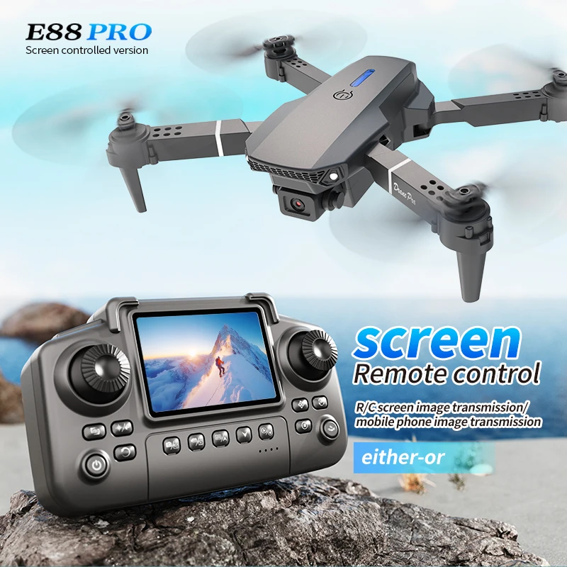 Professional E88 PRO Drone หน้ - Drone Camera Mount บทวิจารณ์และราคา