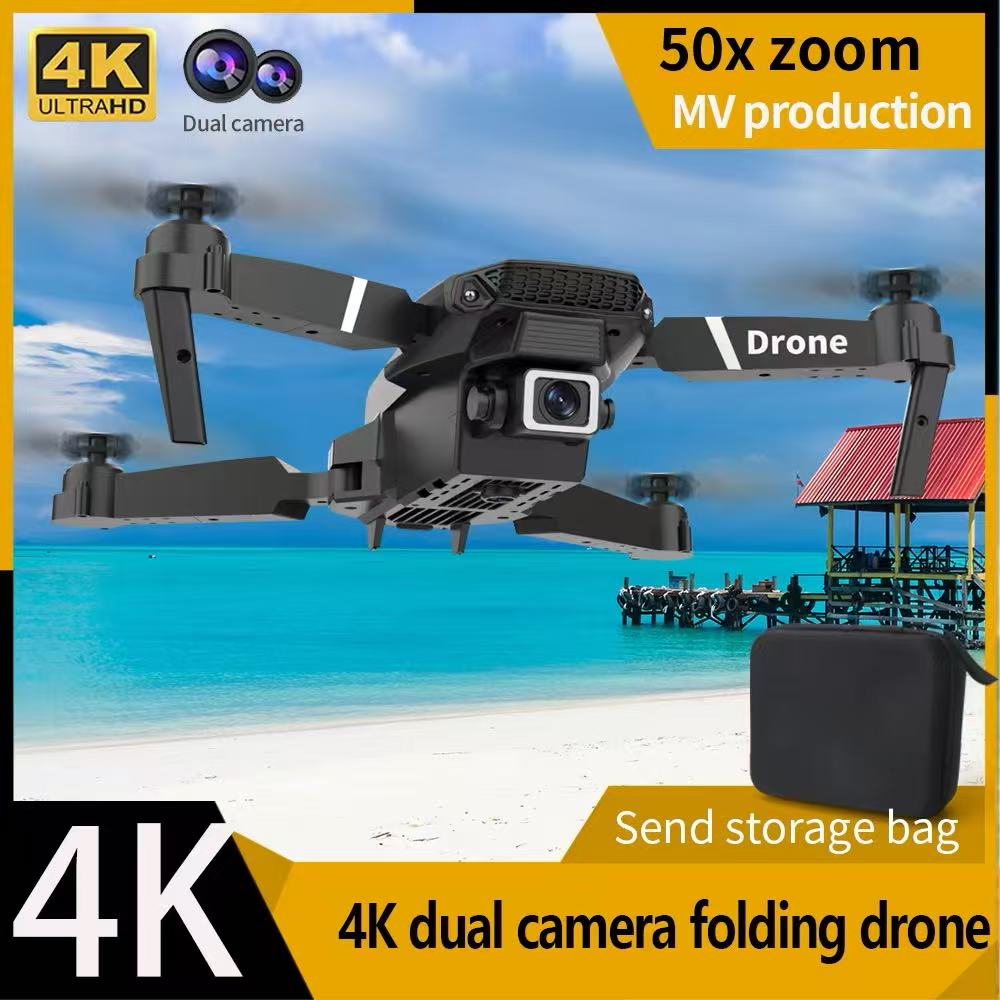Professional Drone E88 4Kมุมกว - Drone Camera Wide Angle บทวิจารณ์และราคา
