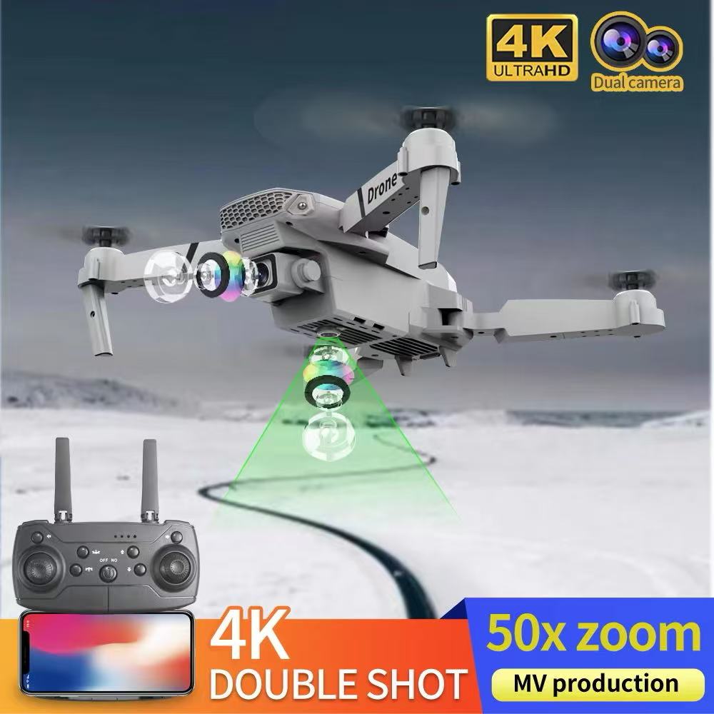 Professional Drone E88 4Kมุมกว - Drone Camera Wide Angle บทวิจารณ์และราคา