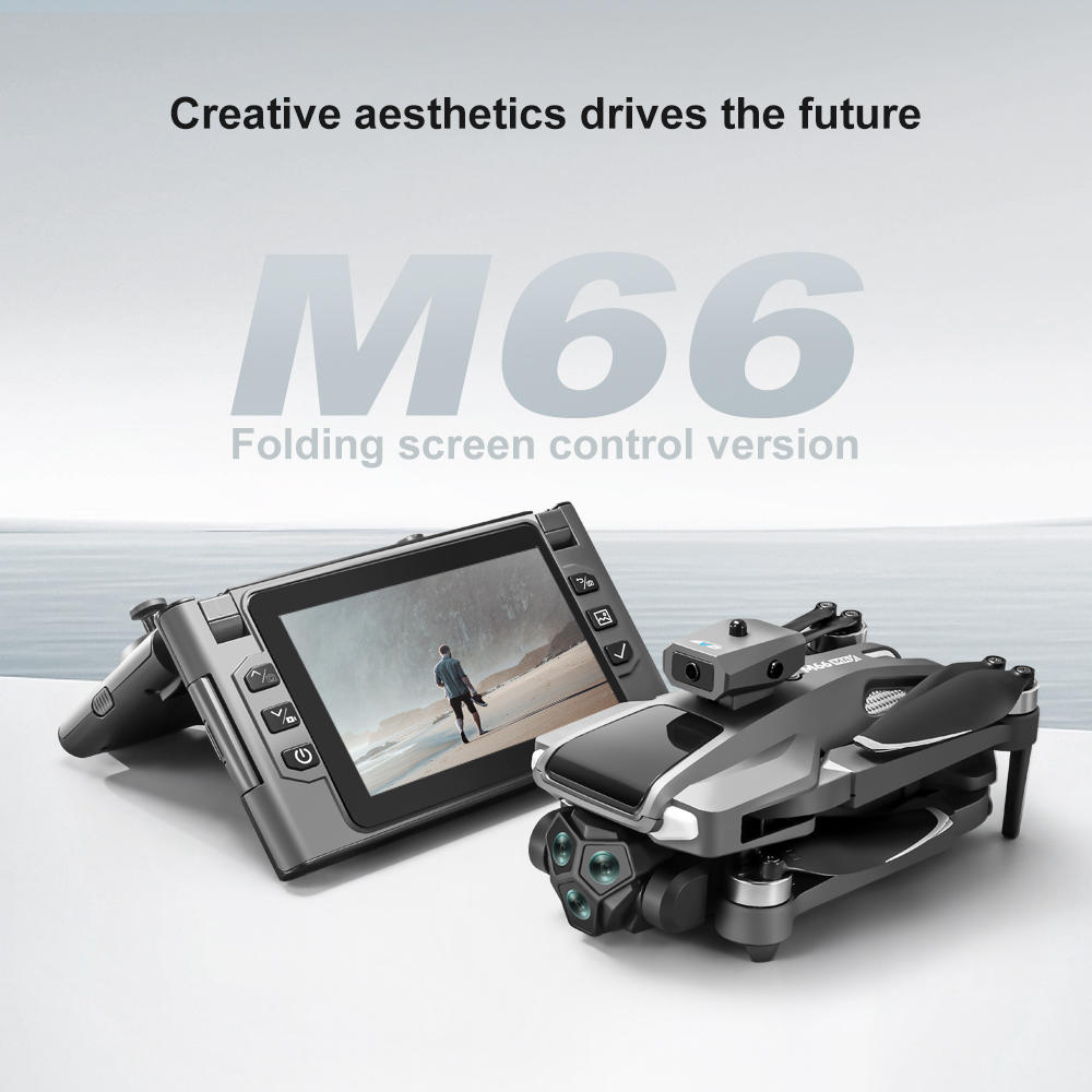 โดรนพับได้ M66 RC พร้อมหน้าจอพ - Drone Camera Hd บทวิจารณ์และราคา