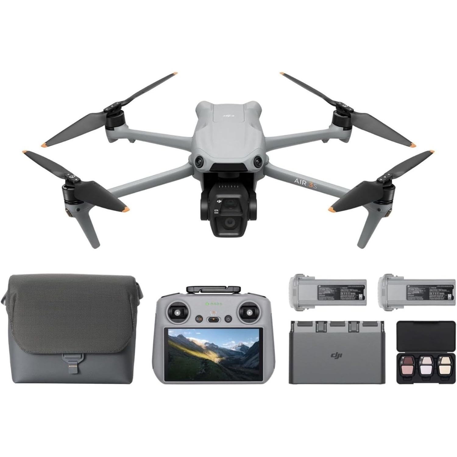 DJI Air 3S Fly More Combo (รีโ - Drone Camera Wide Angle บทวิจารณ์และราคา