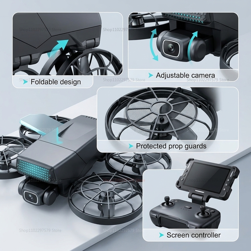 โดรนรุ่นใหม่ M8 GPS 8K ระดับมื - Drone Camera Professional บทวิจารณ์และราคา
